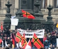 Deutscher Widerstand - wehende Stauffenberg Flagge (Schwarz)