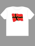 Deutscher Widerstand - wehende Stauffenberg Flagge (Weiß)