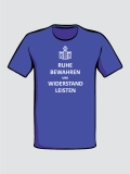 Ruhe bewahren & Widerstand leisten - Keep Calm ... (Royalblau)