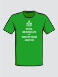 Ruhe bewahren & Widerstand leisten - Keep Calm ... (Grün)