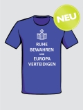 Ruhe bewahren & Europa verteidigen - Keep Calm ... (Royalblau)