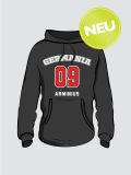 Germania 09 - Arminius College Hoodie (Schwarz/Grau/Blau)