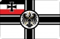 Kaiserliche Kriegsflagge / Reichskriegsflagge (Autoaufkleber)