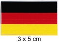 Deutschland - Schwarz-Rot-Gold | 3x5 cm (Aufkleber)