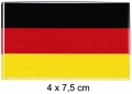 Deutschland - Schwarz-Rot-Gold | 4x7,5 cm (Autoaufkleber)
