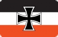 Deutsches Reich - Kaiserreich Gösch (Autoaufkleber)