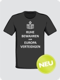 Ruhe bewahren & Europa verteidigen - Keep Calm ... (Schwarz)