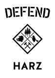 Defend Harz - Festung Harz | 5 Stück (Aufkleber/Haftpapier)