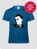Stauffenberg Profil verwaschene Optik | Premium Shirt (Blau)
